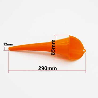 Car Long Stem Funnel Anti-splash Gasoline Oil Filling Tool Plastic Car Truck Motor Oil Change Refueling Funnel Car Accessories