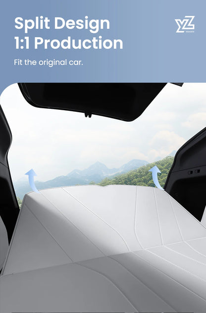 YZ For Tesla Model Y Juniper 2021-2026 Leather Trunk Mats Fully Surrounded Waterproof Non-Slip Liner Custom Floor Mat Accessorie