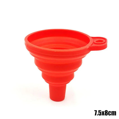 Car Long Stem Funnel Anti-splash Gasoline Oil Filling Tool Plastic Car Truck Motor Oil Change Refueling Funnel Car Accessories
