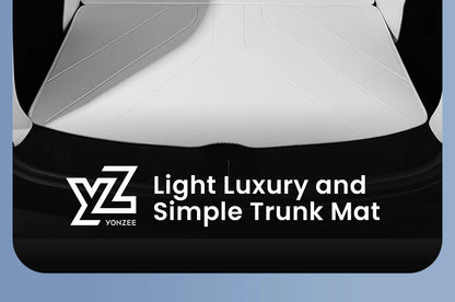 YZ For Tesla Model Y Juniper 2021-2026 Leather Trunk Mats Fully Surrounded Waterproof Non-Slip Liner Custom Floor Mat Accessorie